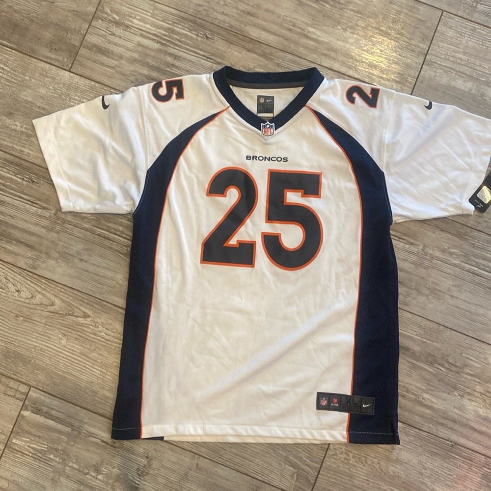 NFL on field Harris Jr. Broncos jersey youth XL